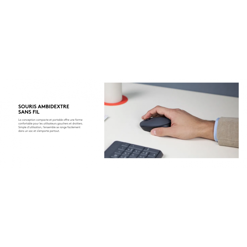 Logitech MK235 - Ensemble clavier et souris sans fil