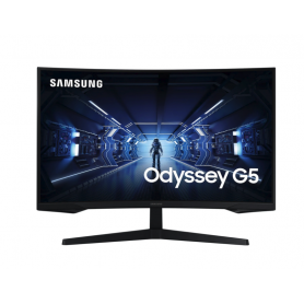 Samsung Ecran PC Odyssey G55T 32'' 144Hz, 1ms, Dalle Pied Ajustable,HDMI, DisplayPort