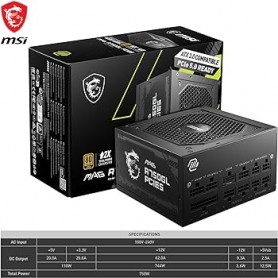 MSI MAG A750GL PCI-E 5 - 80+ GOLD FULL MODULAIRE