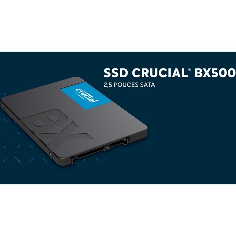 Disque SSD interne Crucial CT240BX500SSD BX500 2,5 pouces SATA 3D