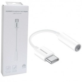 Adaptateur audio USB-C vers 3.5mm Officiel Huawei CM20 – Blanc