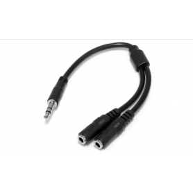 STARTECH Cordon audio Long. 200mm - Mini-Jack 3,5mm 1x (M) 2x (F)