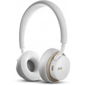 Jays Wireless – Casque Sans Fil Supra-Aural Blanc/Or