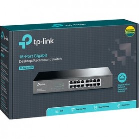 TP-Link TL-SG1016D SWITCH16 Ports Montable en rack, Bureau Businesss