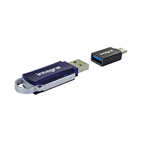 INTEGRAL - Adaptateur USB pour smartphone/tablette (USB-C / USB)
