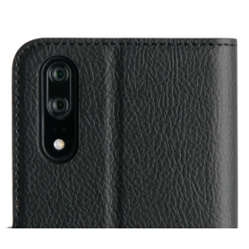 Wallet Case - Black, Huawei P20 SIMILI CUIR AVEC AIMANT