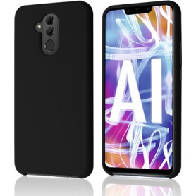 OKKES COQUE GEL NOIR LISSE INTERIEUR DOUX POUR HUAWEI MATE 20 LITE