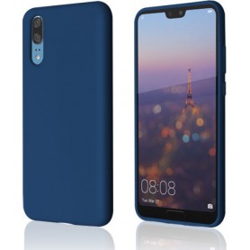 OKKES COQUE GEL BLEU LISSE INTERIEUR DOUX POUR HUAWEI P30 PRO