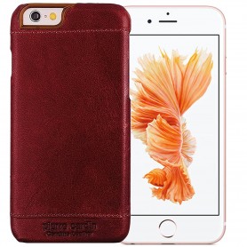 PIERRE CARDIN OFFICIEL COQUE EN CUIR SLIM BORDEAU iPhone 6PLUS-6SPLUS