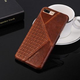 PIERRE CARDIN OFFICIEL COQUE EN CUIR SLIM MARRON iPhone 7 & 8 et SE 2020