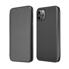 BIGO COQUE SIMILI CUIR NOIR POUR APPLE IPHONE 11 PRO (5.8")