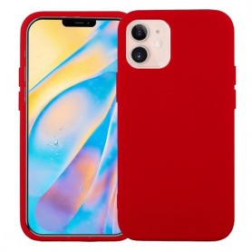 Coque softy touch pour iPhone 12 MINI (5.4") - ROUGE