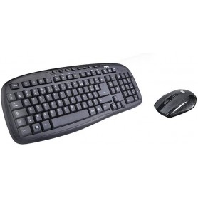 Pack Clavier - Souris Sans Fil WE Deluxe (Noir)