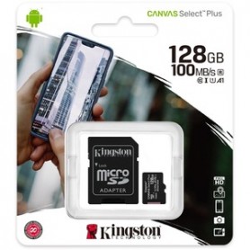 microSDXC Kingston Canvas Select Plus - 128 Go - Classe 10 (TCP 4,08 € incl.)