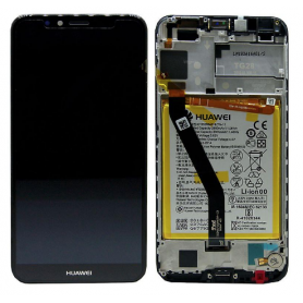 Huawei Y6 2018 ECRAN LCD SERVICE PACK+BATTERIE ASSEMBLE  2018 02351WLJ NOIR