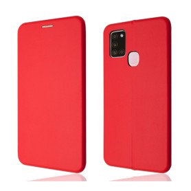 "OKKES" Book Case "Osaka" pour Samsung A217F Galaxy A21s Rouge