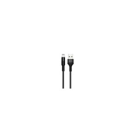 USAMS Câbles Data aluminium Alloy Braided U5 US-SJ220 pour Apple Lightning 1,2m noir