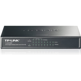 SWITCH 8 PORTS 10/100/1000 POE+ TP LINK SG1008P