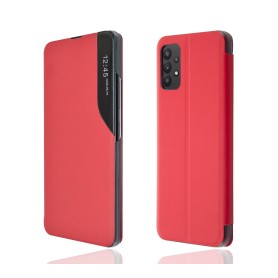 "OKKES" Book Case "SmartView" pour Samsung A326B Galaxy A32 5G Rouge