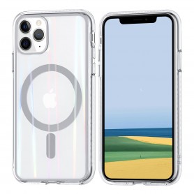 Coque Silicone pour iPhone 11 couleur argenté