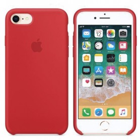 Coque de Protection en silicone rouge pour iPhone 7/8/SE2020