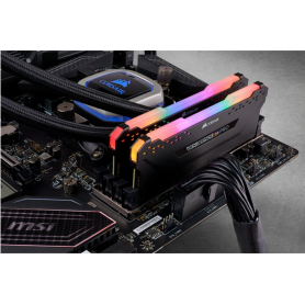 Kit DDR4 - 3200Mhz PC4 - 25600 Noir RGB Corsair Vengeance Pro