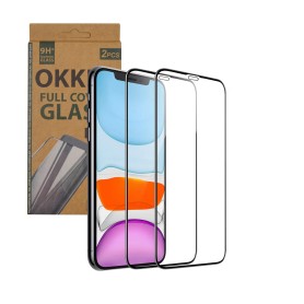 "OKKES" ® Fullcover 3D Verre Trempé pour Apple Iphone XR / 11 (6,1)