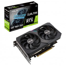 ASUS DUAL-RTX3060TI-O8G-MINI - OC EDITION - CARTE GRAPHIQUE - GF RTX 3060 TI - 8 GO