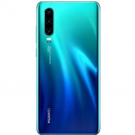 Vitre arrière original pour Huawei P30 couleur bleu