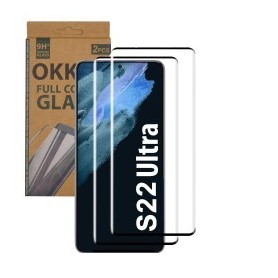 "OKKES" ® 1 Verre trempé renforcé pour Samsung Galaxy S22 Ultra
