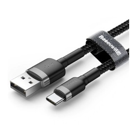 Baseus Câbles Data pour USB TYP-C 60W / 3A / 1m Gris-Noir