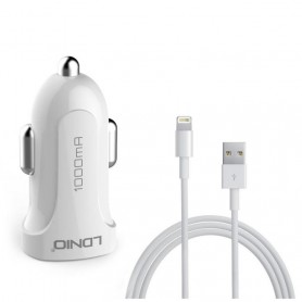 LDNIO DL-C17 USB chargeur de voiture avec cable Lightning 5V 1A