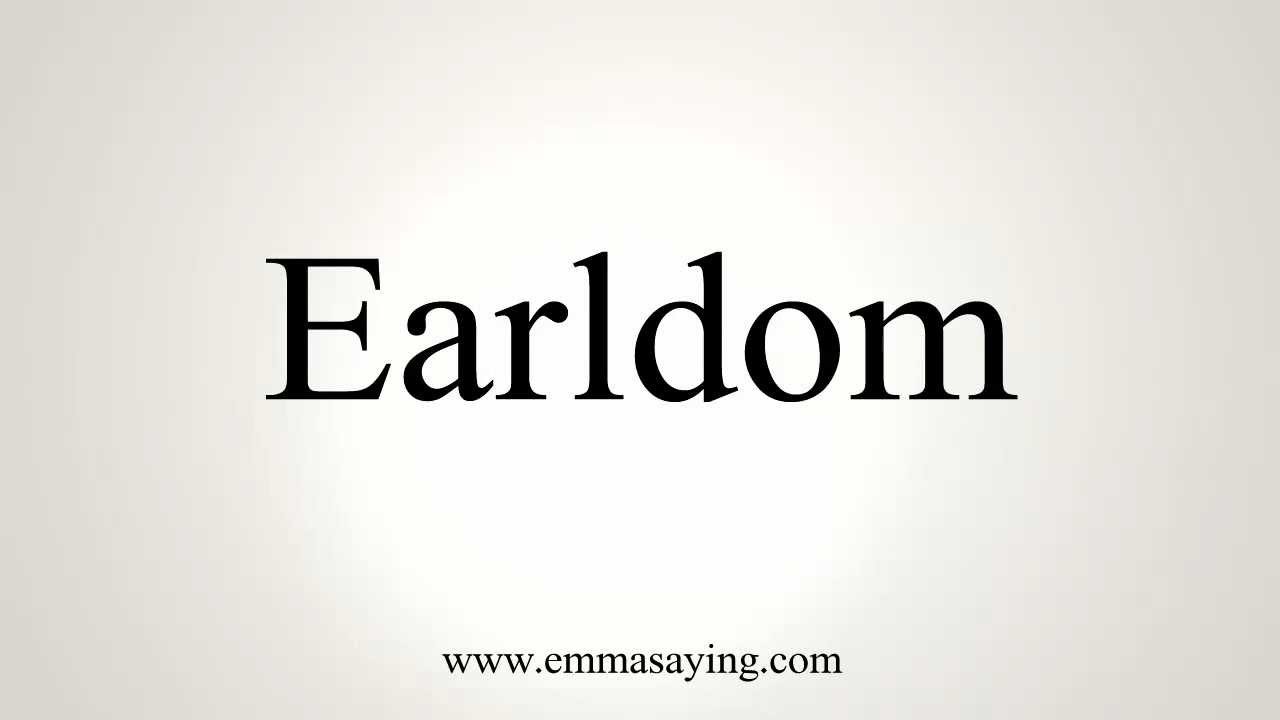 EARLDOM 